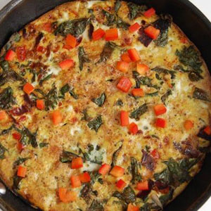 Red Kale & Red Pepper Frittata