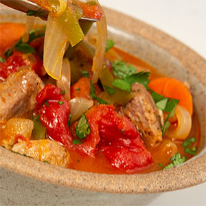 Jaci’s Pork Stew with Ancho Chiles and Lime Juice