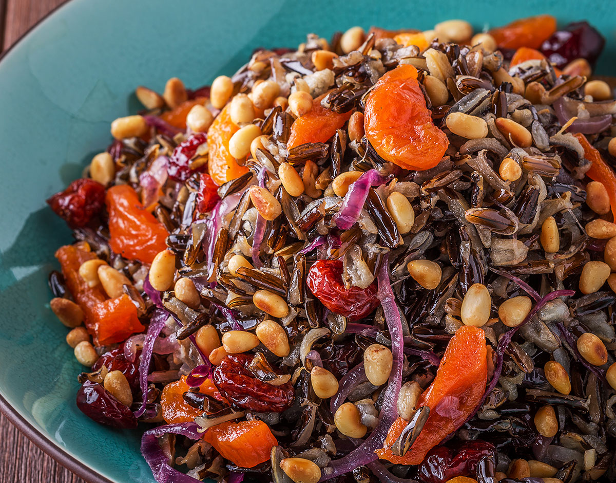 Wild Rice and Dried Fruit Pilaf