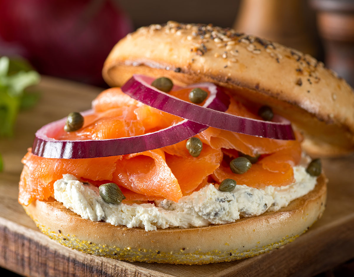 Bagel and Lox with Herbed Cream Cheese