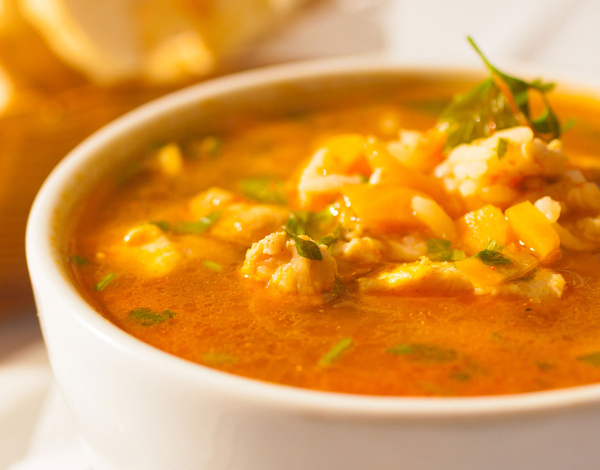 Spicy Tomato and Shrimp Soup