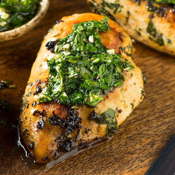 Grilled Chicken with Herby Salsa